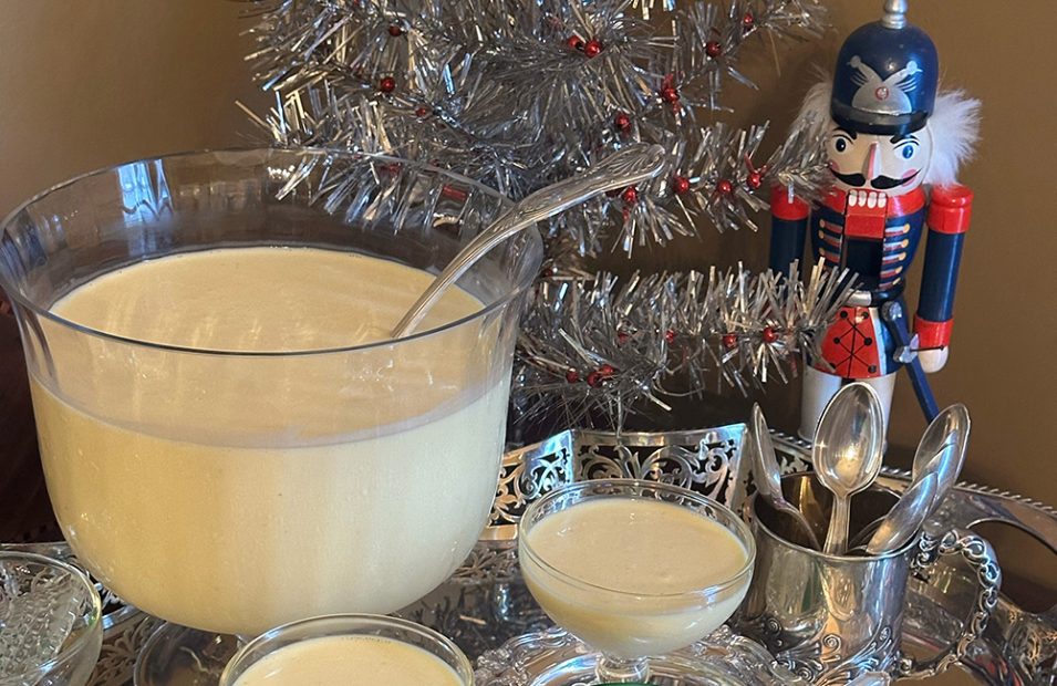 Food Holiday Custard with Nutcracker